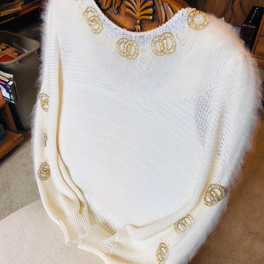 Women’s white knit two piece dressy knit dress